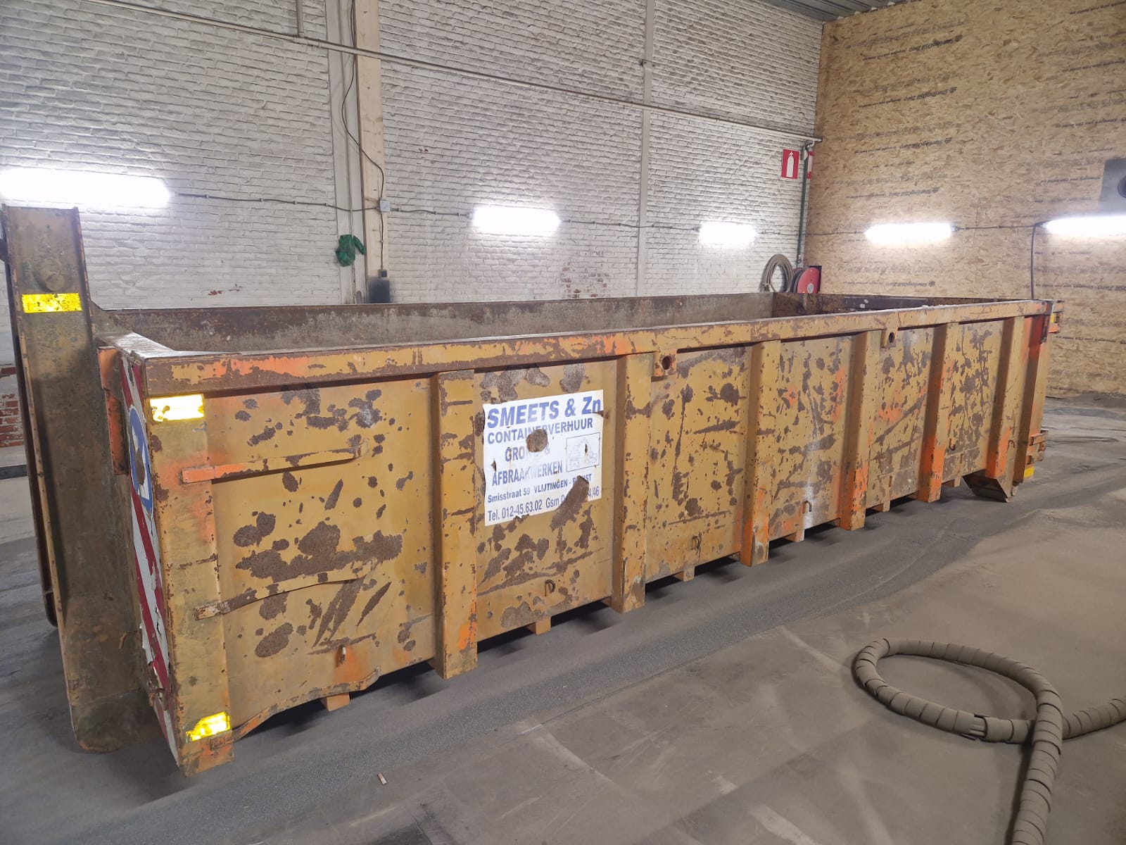 Container voor het stralen